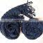 Fashion black knitted beret hat and scarf 2pcs sets
