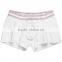 Plain white cotton boxer briefs men high cut briefs wholesale