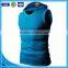 OEM new design cotton plain mens wholesale sleeveless hoodie stringer vest