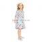 S33551W Girls Dresses Long Sleeve 2017 Enfant Animal Appliques Cute Dress