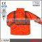 EN343 Safety hi Vis Coat Reflective Tapes Jacket With ENISO 20471