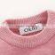 Childrens front tassels long sleeve classt simple pullover sweater kids dresses for girls
