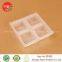 food grade plastic cooked food tray with dividers