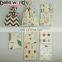 Customized size ripple printing gift fabric drawstring jute bag