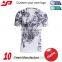 Custom fashion comfortable short sleeve print 95 bamboo 5 spandex blank t shirt