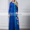 2005#Dubai New model Kaftan Muslim women Long Sleeve maxi Printed dress with fashion Arab hijab 2017 in dubai wholesale
