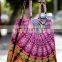 Indian 2017 Tie Dye Women Handbags Paisley Mandala Shopping Shoulder Carry Bag Tote Purse