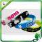 embossed and printed logo bracelet, customized silicone wristbands