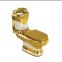 Bathroom ceramics One Piece Sanitary Wares WC Full Plating Golden Color Toilet​ bowl