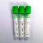 vacuum Heparin blood tube with sodium heparin green top 13*75mm CE ISO13485