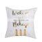 Custom Printed Linen Cotton Cushion Square  Sofa Decorative Throw Pillow Case