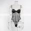 Transparent See Through Mesh Bodysuit Women Jumpsuit Backless Sexy Black Bodysuit Female Ladies Bandage Bodycon Bodysuit