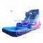 family small free time fun playful inflatable water slide with pool