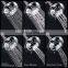 Chrome finish Luxury spa 6 funtion top fixed high pressure shower head