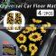 4pcs Sunflower Car pads Carpet Universal Car Floor Foot Mats Sublimation Anti-Slip Neoprene Interior Accessories for Toyota VW