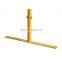 wholesale 41 in. x 103 in Light Weight Yellow Steel Crowd Control Interlocking Barrier with Both Flat Feet