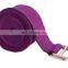100% cotton and Multi-color with metallic adjuster buckle yoga belt
