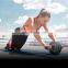 New type of home fitness abdomen muscle wheel non slip detachable ab wheel workout with knee pad