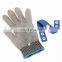 304L chain mail stainless steel long veterinary glove for Fishmongers