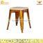 WorkWell hot sell galvanized metal bat stool with wooden cushion Kw-st06-18