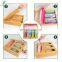 Bamboo Zip lock Bag Storage Organizer and Dispenser for Kitchen Drawer Food Storage Bag Holders Compatible