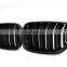 Abs Car Bumpers Front grill single or double Line 3 color gloss matt carbon fiber frame  for BMW 2 series F20 F22 F23 2014-2018
