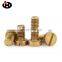 Hot Sale  Pan Head Slotted Brass machine Screws Copper Fitting Part Machine Screw