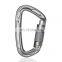 JRSGS Carabiner Clips Aluminium Snap Hook 25KN Ultra-Light Locking Climbing Carabiner Custom LOGO