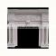Decorative stone fireplace mantel