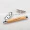 Reusable Ecofrienly Silver Metal Double Edge Safety Razor with Wooden Handle
