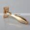 Men Luxury Shaver Matte Gold  Metal Handle Singe Blade Shaving Safety Razor
