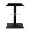 Antique black cast iron bar table base and leg