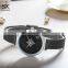 SHENGKEG Simple Style Waterproof Watches K0143L Cool Black Girl Watches Water Ripple Dial Watch Wrist
