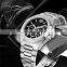 Hot Sale steel watch custom logo men quartz  relogio Chronograph Movement 10ATM rose gold  luxury watches men wrist