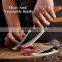 Professional Boning Knife High Carbon Steel Hammered Butcher Knife Meat Cleaver with leather sheath
