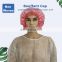 Disposable PP Non Woven Strip Clip Cap Bouffant Head Cover Hair Net Surgical Doctor Hat Round