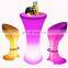 coffee shop hotel led bar furniture cocktail tables and chairs outdoor decoration furniture home wholesale led nightclub