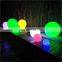 pillar gate led ball lights event outdoor beach solar charging  led ball light sphere lamp