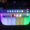 Outdoor furniture hot sale remote control illuminated rechargeable portable mobile led bar counter Mobile Bar
