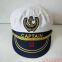 Foreign white navy captain hat man costume sailor hat sailor hat custom navigation cap