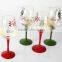 CE/EU/FDA/SGS/LFGB HIGH QUALITY HAND PAINTING WINE GLASS