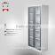 WLS fashion stainless steel cabinet swing glass door steel bookcase