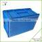 PP collapsible plastic container for transpotation with lid