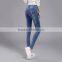 Spring summer High Waist Jeans woman Female Distressed Slim Patchwork Denim Pants Pencil Ripped vintage Skinny Jeans For Women