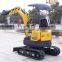 zero swing mini excavator 1.7ton,Tier III engine,Rubber track,bucket 400mm width ,Canopy or cabin,Retractable undercarriage