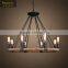 Decorative home chandelier light hemp rope antique ceiling pendant lights