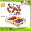 good quality colorful wooden beads set OEM educational classic toys-beads set EZ3004