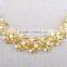 Indian Gold Jewellery Newest Wedding Bridal Fashion Imitation Diamond Pearl Necklace Set