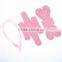 Elegant & romantic pink love heart shaped laser cut candy gift boxes with ribbons for wedding party