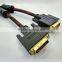 Mnuafacturer supplier male to male dvi cable with gold plated